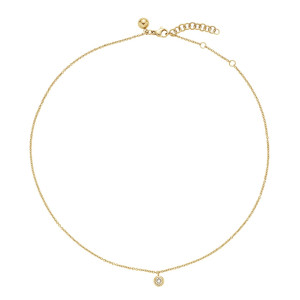Позлатено колие с висулка с кристал Swarovski® S-L