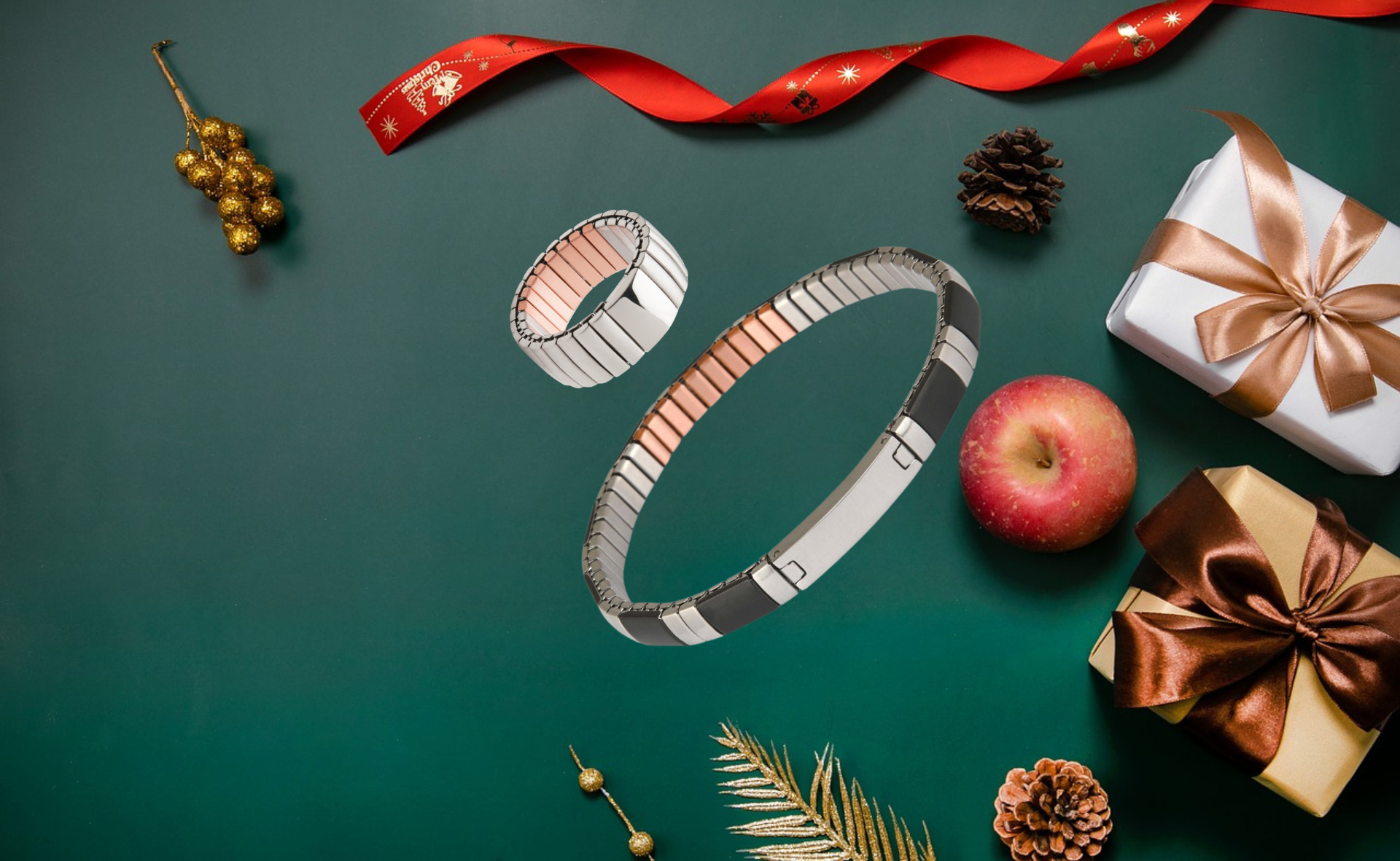 Подаръчен комплект "Зимна приказка" с масивен дизайн