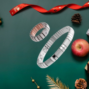 Подаръчен комплект "Зимна приказка" в сребристо с кристал