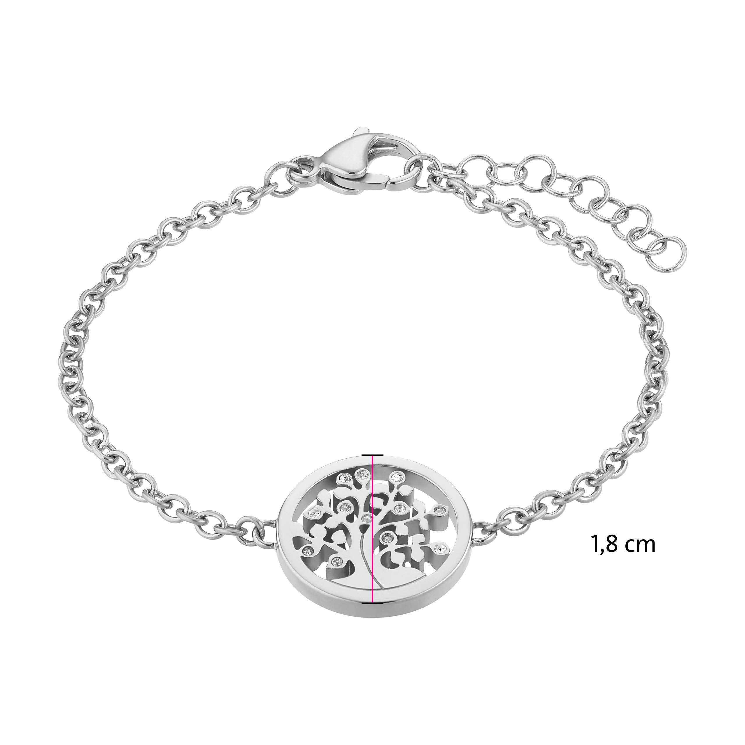 Сребриста гривна с дървото на живота S-XL