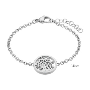 Сребриста гривна с дървото на живота S-XL