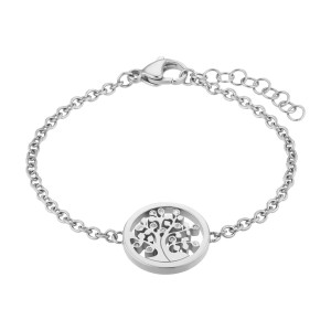 Сребриста гривна с дървото на живота S-XL