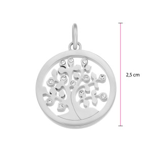 Сребриста висулка с дърво на живота